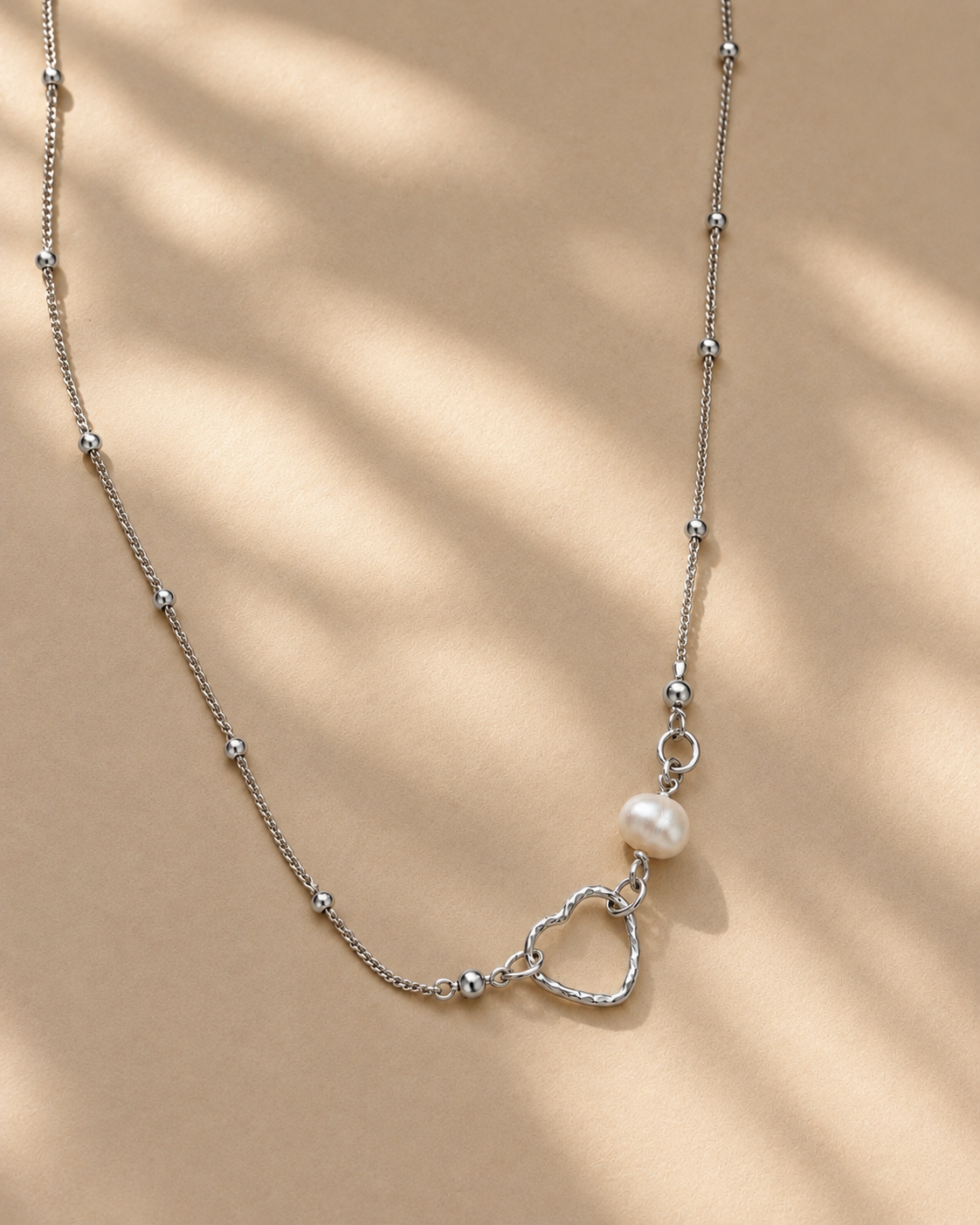 Řetízek Heart and Pearl