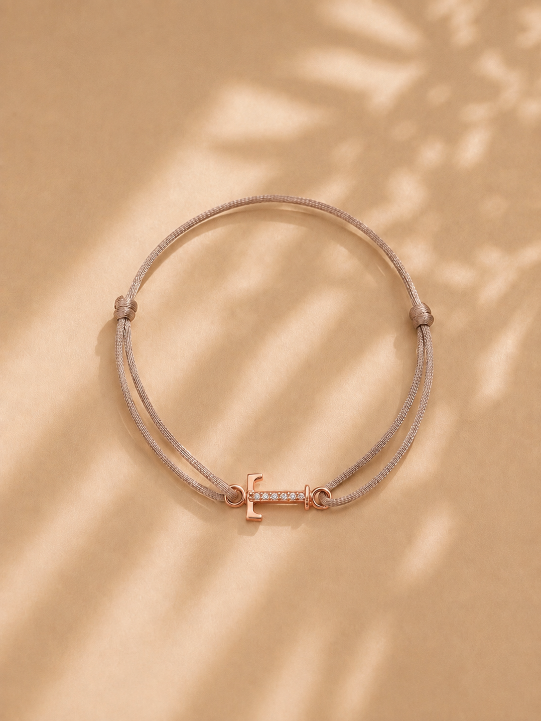 Náramek Signature Letter Rose Gold